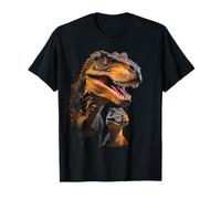 T-Rex Dad/Mom & Baby Graphic Design Adult & Kids (Black) T-Shirt