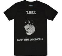 T-Rex - "Dandy In The Underworld" T-shirt pour homme/femme unie RO7128 (M) (Noir)