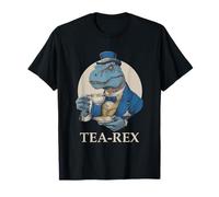 T-Rex Dino Drôle Boire Thé T-Shirt