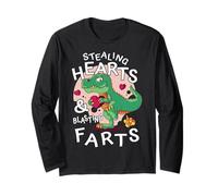 T-Rex Dinosaur Stealing Hearts and Blasting Farts Manche Longue