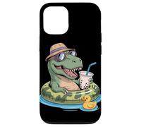 T-Rex Dinosaure Boba Perle Thé au Lait Tyrannosaurus Rex Coque pour iPhone 12/12 Pro