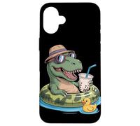 T-Rex Dinosaure Boba Perle Thé au Lait Tyrannosaurus Rex Coque pour iPhone 16 Plus