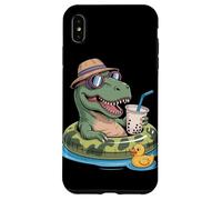 T-Rex Dinosaure Boba Perle Thé au Lait Tyrannosaurus Rex Coque pour iPhone XS Max