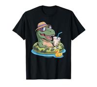 T-Rex Dinosaure Boba Perle Thé au Lait Tyrannosaurus Rex T-Shirt