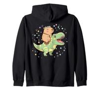 T-Rex Dinosaure Capybara Animal Graphic Sweat à Capuche