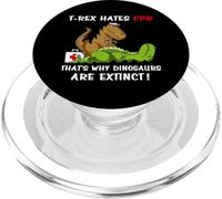 T-Rex Dinosaure CPR Infirmière Docteur Médical Drôle PopSockets PopGrip pour MagSafe