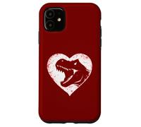 T-Rex Dinosaure Cœur Saint-Valentin Garçons Enfants Préhistoire Coque pour iPhone 11