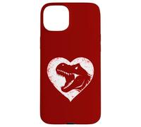 T-Rex Dinosaure Cœur Saint-Valentin Garçons Enfants Préhistoire Coque pour iPhone 15 Plus