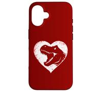 T-Rex Dinosaure Cœur Saint-Valentin Garçons Enfants Préhistoire Coque pour iPhone 16