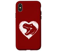 T-Rex Dinosaure Cœur Saint-Valentin Garçons Enfants Préhistoire Coque pour iPhone X/XS