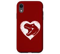 T-Rex Dinosaure Cœur Saint-Valentin Garçons Enfants Préhistoire Coque pour iPhone XR
