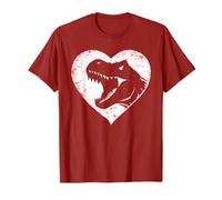 T-Rex Dinosaure Cœur Saint-Valentin Garçons Enfants Préhistoire T-Shirt