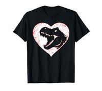 T-Rex Dinosaure Cœur Saint-Valentin Garçons Enfants Préhistoire T-Shirt