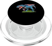 T-Rex Dinosaure Drapeau américain du 4 Juillet - Jour de l'indépendance T PopSockets PopGrip pour MagSafe