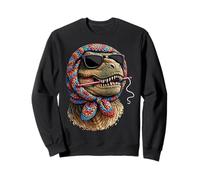 T-Rex Dinosaure Tyrannosaure Rex Dino Granny Carré Crochet Sweatshirt