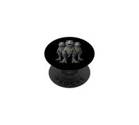 T-Rex Dinosaure Tyrannosaure Rex Rap Old School Retro Retro PopSockets PopGrip Adhésif