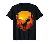 T-Rex G inosaure Pixel Art Pas de connexion Internet T-Shirt