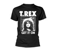 T. REX - GET IT ON BLACK T-Shirt Large