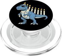 T-Rex Hanoukka Dinosaure Dino Menorah Juifs Enfants Hébreu PopSockets PopGrip pour MagSafe