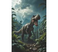 T-Rex Jungle Escape Notebook: 6x9 Dinosaur Journal120 Decorative Line Pages