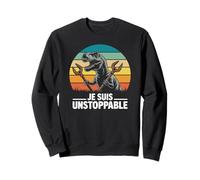 T Rex Mignon Bras Courts Je suis Unstoppable Humour de Trex Sweatshirt