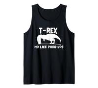 T-Rex n'aime Pas Les Pompes - Dino Punny Funny Workout Débardeur
