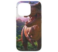 T-rex on the Hunt Dinosaure Coque pour iPhone 13 Pro