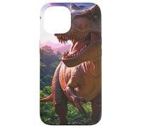 T-rex on the Hunt Dinosaure Coque pour iPhone 15