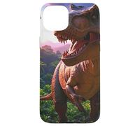 T-rex on the Hunt Dinosaure Coque pour iPhone 15 Plus
