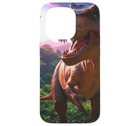T-rex on the Hunt Dinosaure Coque pour iPhone 15 Pro