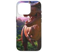 T-rex on the Hunt Dinosaure Coque pour iPhone 16 Pro