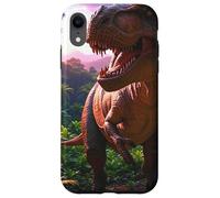 T-rex on the Hunt Dinosaure Coque pour iPhone XR