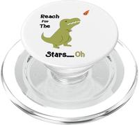 T-Rex Reach for The Stars Oh Dinosaur Dino Cool Cute Funny PopSockets PopGrip pour MagSafe