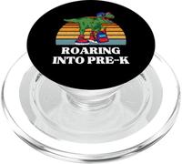 T-Rex Roaring Into Pre-K Dinosaur Rentrée à l'école pour Enfants et garçons PopSockets PopGrip pour MagSafe