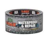 T-Rex Ruban adhésif imperméable et de réparation de piscine - Patch liner de piscine aucun kit nécessaire, permanent, fonctionne sous l'eau, adhère aux surfaces humides - Transparent, 4,8 cm x 9,1 m