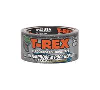 T-Rex Ruban adhésif imperméable et de réparation de piscine - Patch liner de piscine aucun kit nécessaire, permanent, fonctionne sous l'eau, adhère aux surfaces humides - Transparent, 4,8 cm x 9,1 m