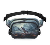 T-rex Sac banane multifonction pour voyage, sport, course à pied, sac banane pour femmes, hommes, enfants, filles et garçons, couleur, XL, Organiseur de sac