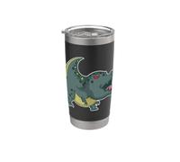 T Rex Screams in the Primeval Times Gobelet isotherme en acier inoxydable double paroi