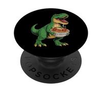 T-Rex Spaghetti Boulettes De Viande Cuisine Italienne PopSockets PopGrip Adhésif