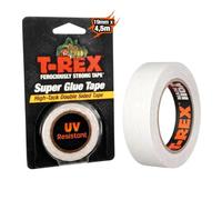 T-REX Super Glue Tape 19mm x 4,5m Scotch Double Face Extra Fort Adhésif | Alternative à la super glue! Cet autocollant double face extra fort adhère vite pour accroche tableau sans percer. Ni vis.