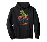 T-Rex Vert sur Monster Truck Sweat à Capuche