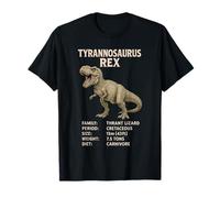 T-Rex Vintage Dinosaur Scientific Paléontology Facts T-Shirt