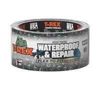 T-Rex Ruban adhésif imperméable flexible - Ruban adhésif imperméable robuste pour réparation, fuites, patchs de toit - Résistance aux intempéries et aux UV extrêmes - Blanc - 4,8 cm x 9,1 m (lot de 1)