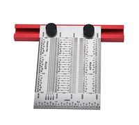 T Rule Scribing Ruler, Less Steel Silver uWoodw Positioning with Clear Identifiable Scale, ing T Ruler for Carpenters ers s ers (3in)