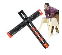 T Ruler For Drawing, 2-in-1 Drilling Positioning Ruler, Cabinet Hardware Clamp, Square Woodworking Precision Tool Drawing Marking Gauge