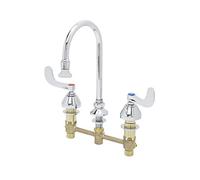 T&S B-2865-04 Robinet médical en laiton avec poignées de poignet de 10,2 cm