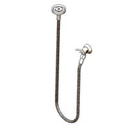 T&S Brass Assemblage de pulvérisation B-1000, tuyau flexible en acier inoxydable de 1,2 m, tête de pulvérisation, sortie de crochet mural