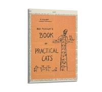 T S Eliot Old Possum's Book of Practical Cats Art Poster Impression sur toile Décoration pour chambre à coucher Salon 50 x 75 cm