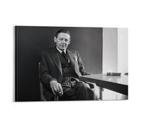 T. S. Eliot Poster 2 impressions sur toile pour décoration murale 40 x 60 cm