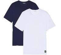 Emporio Armani Em000391_af20673 Short Sleeve Base Layer 2 Units Blanc,Noir XL Homme